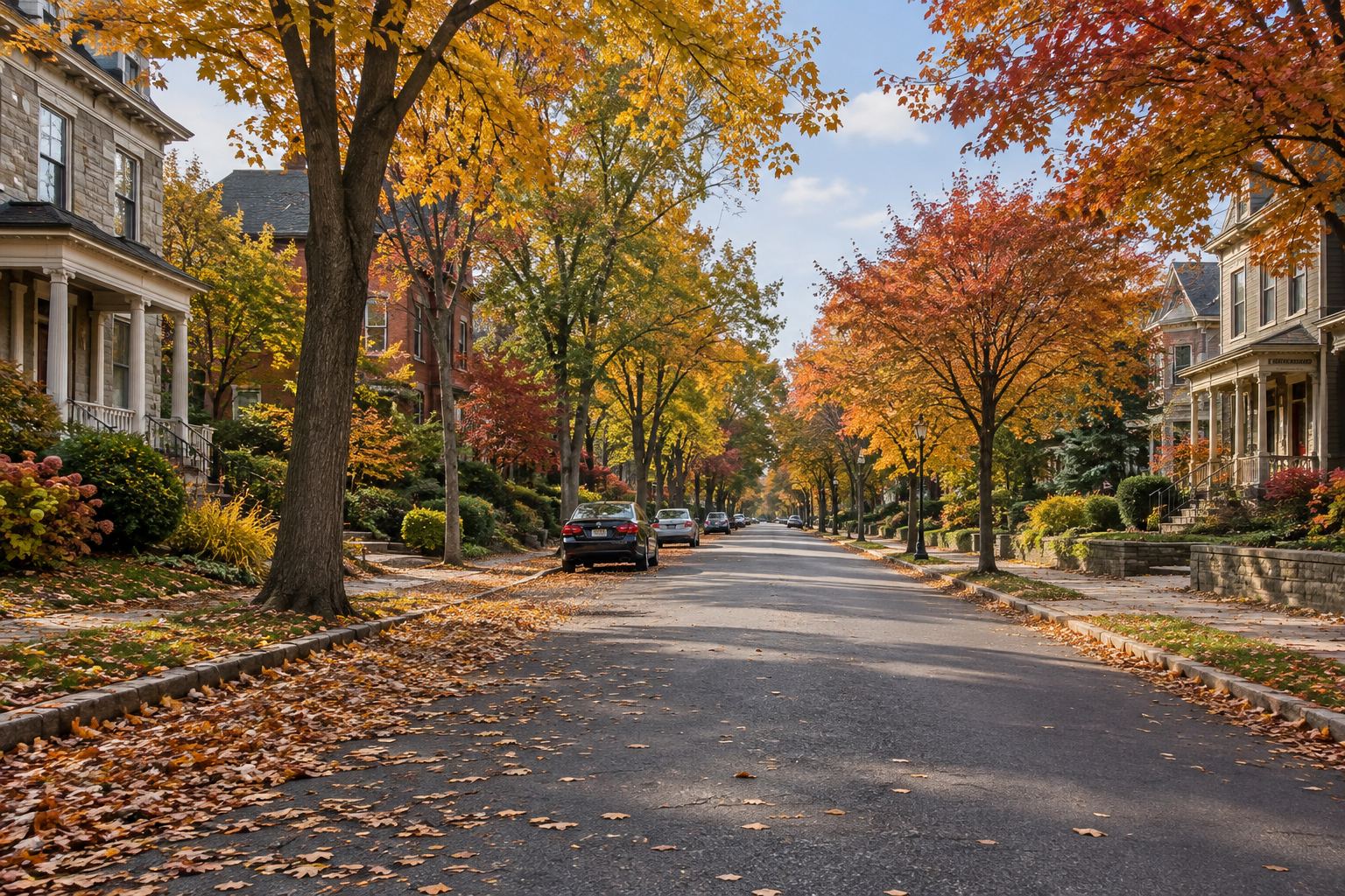 A Capital Region, New York residential street, illustrative
